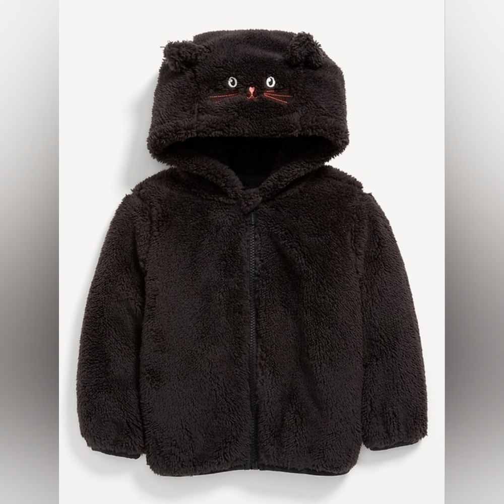 ✨3 for $20✨ Toddler Fleece Kitty Cat Hoodie